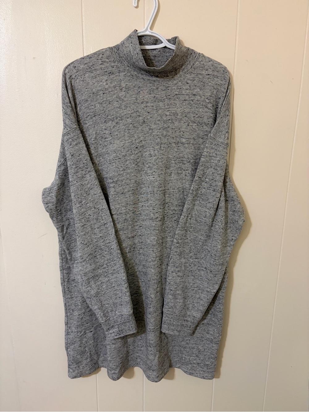 Wilfred Free Grey Mock Neck Sweater Dress- Large